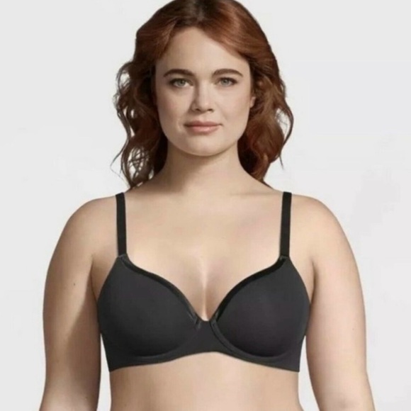 Bali T-Shirt Bra - Black 38D NWT - Picture 1 of 9
